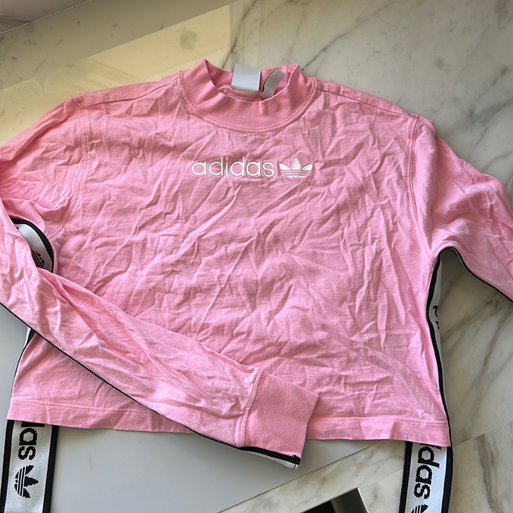 Adidas cropped long sleeve t-shirt
